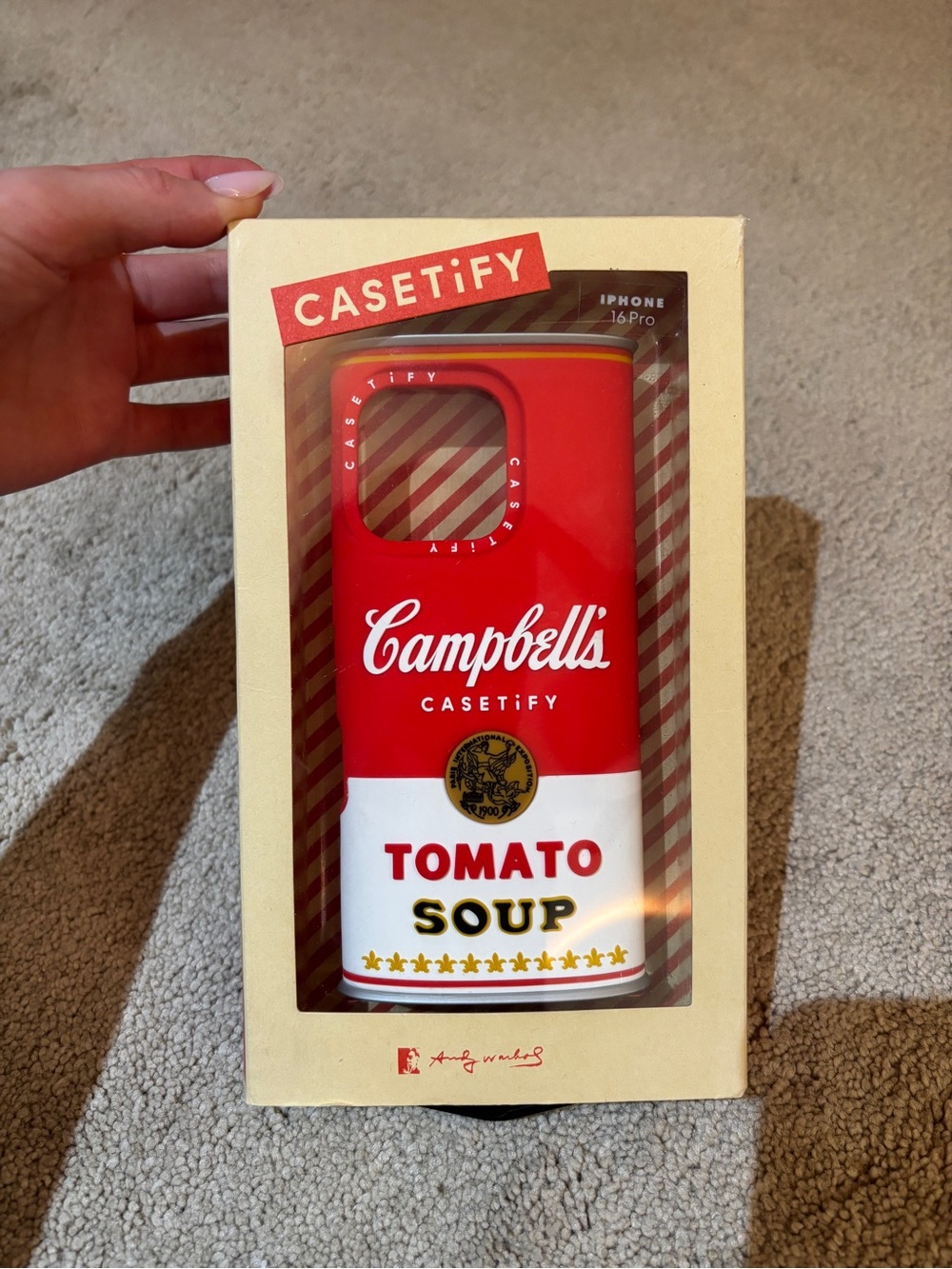 Casetify Red & White Campbell's Tomato Soup iPhone Case